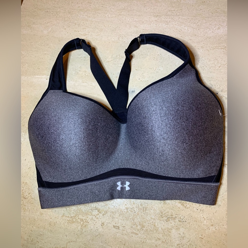 Under Armour Heat Gear High Impact Heather Support Sports Bra NWOT